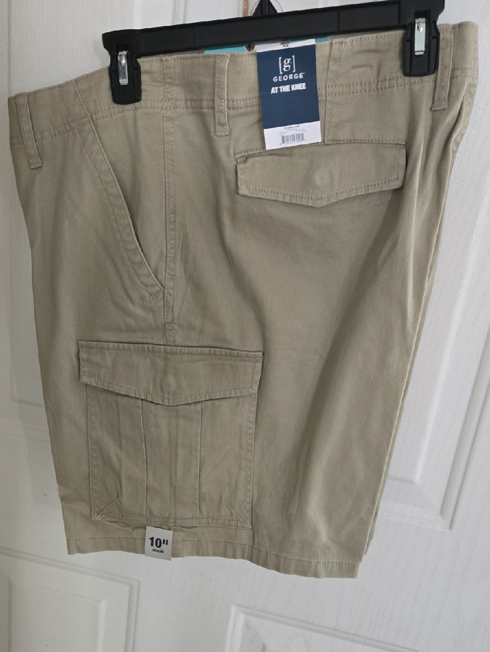 George Men’s Khaki Cargo Shorts - Neutral Khaki